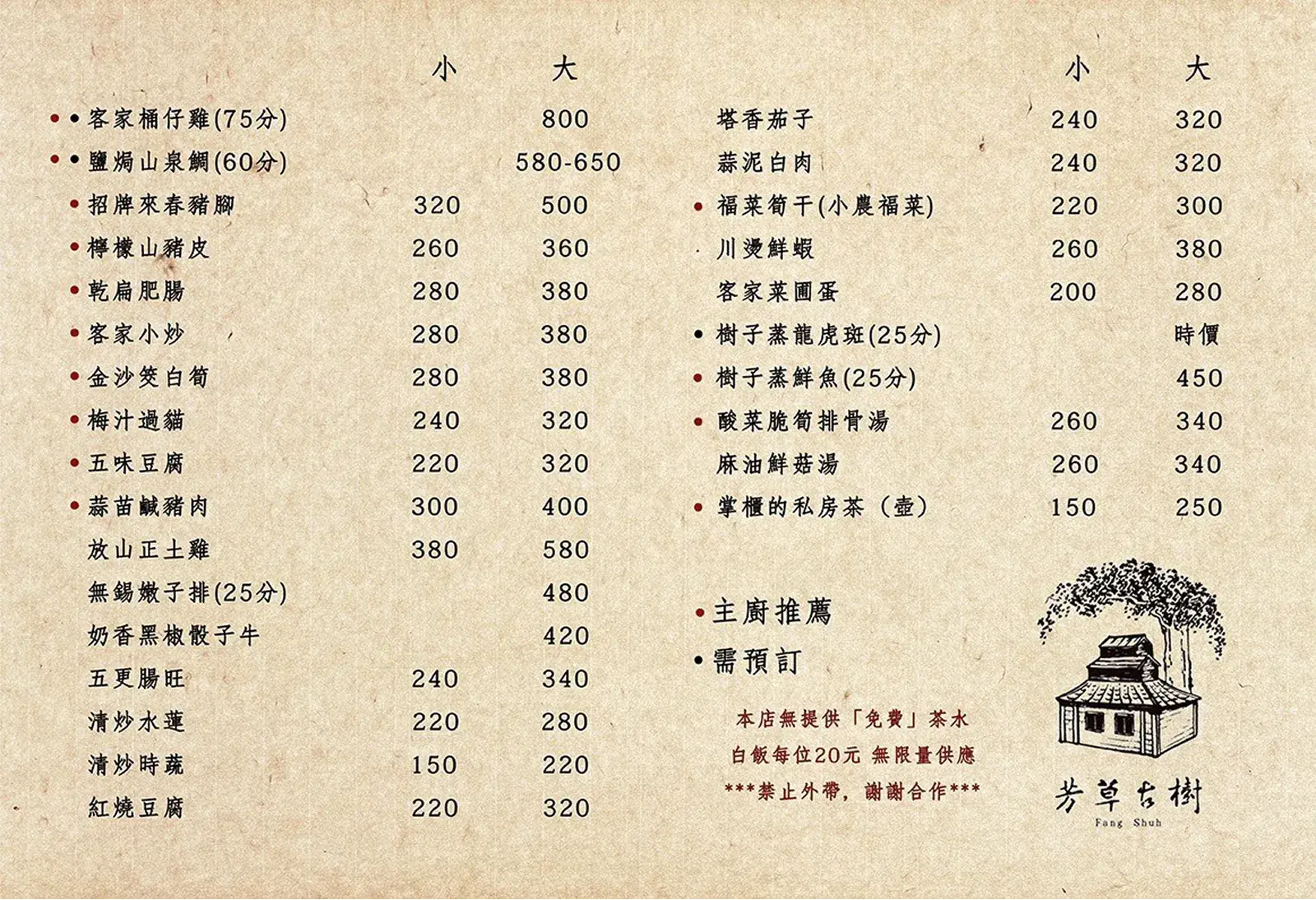 2026 單點菜單